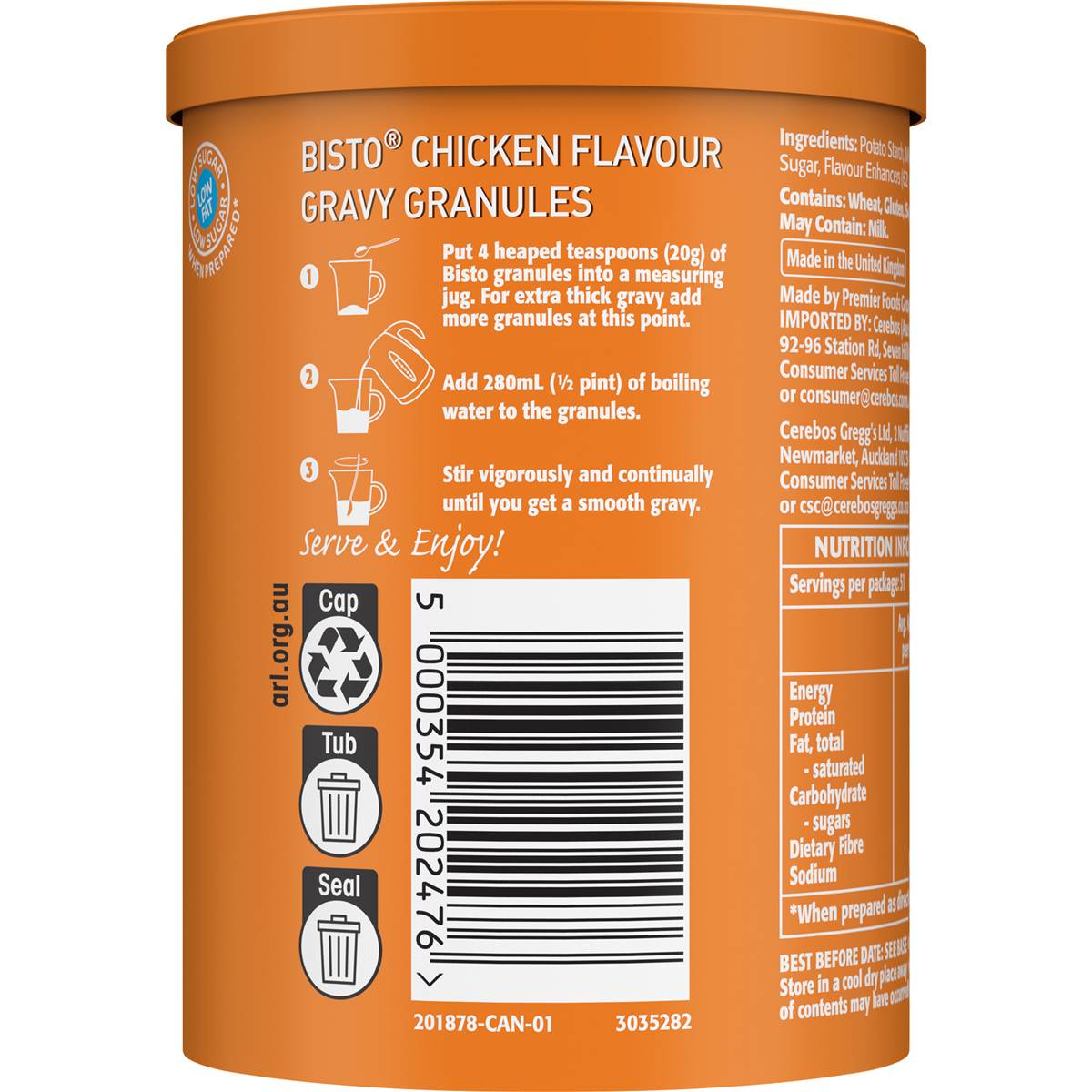 Bisto Chicken Flavour Gravy Granules 170g