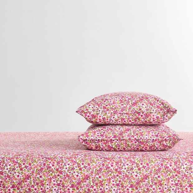 Cotton Floral Printed Mix and Match 2 Pack Pillowcases