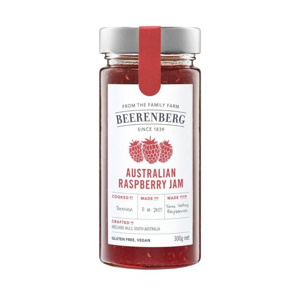 BEERENBERG AUSTRALIAN RASPBERRY JAM:.:300GRAM
