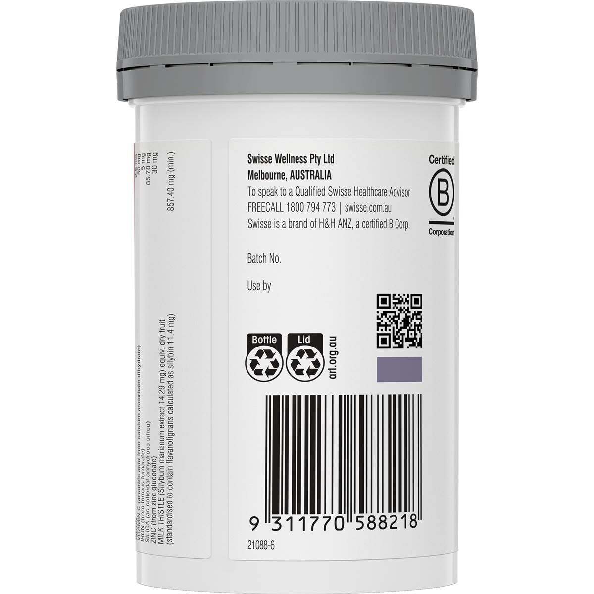 Swisse Beauty Hair Skin Nails+ Tablets 100 pack