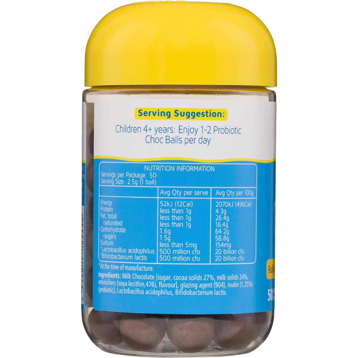 Nature's Way Kids Smart Probiotic Choc Balls 50 pack