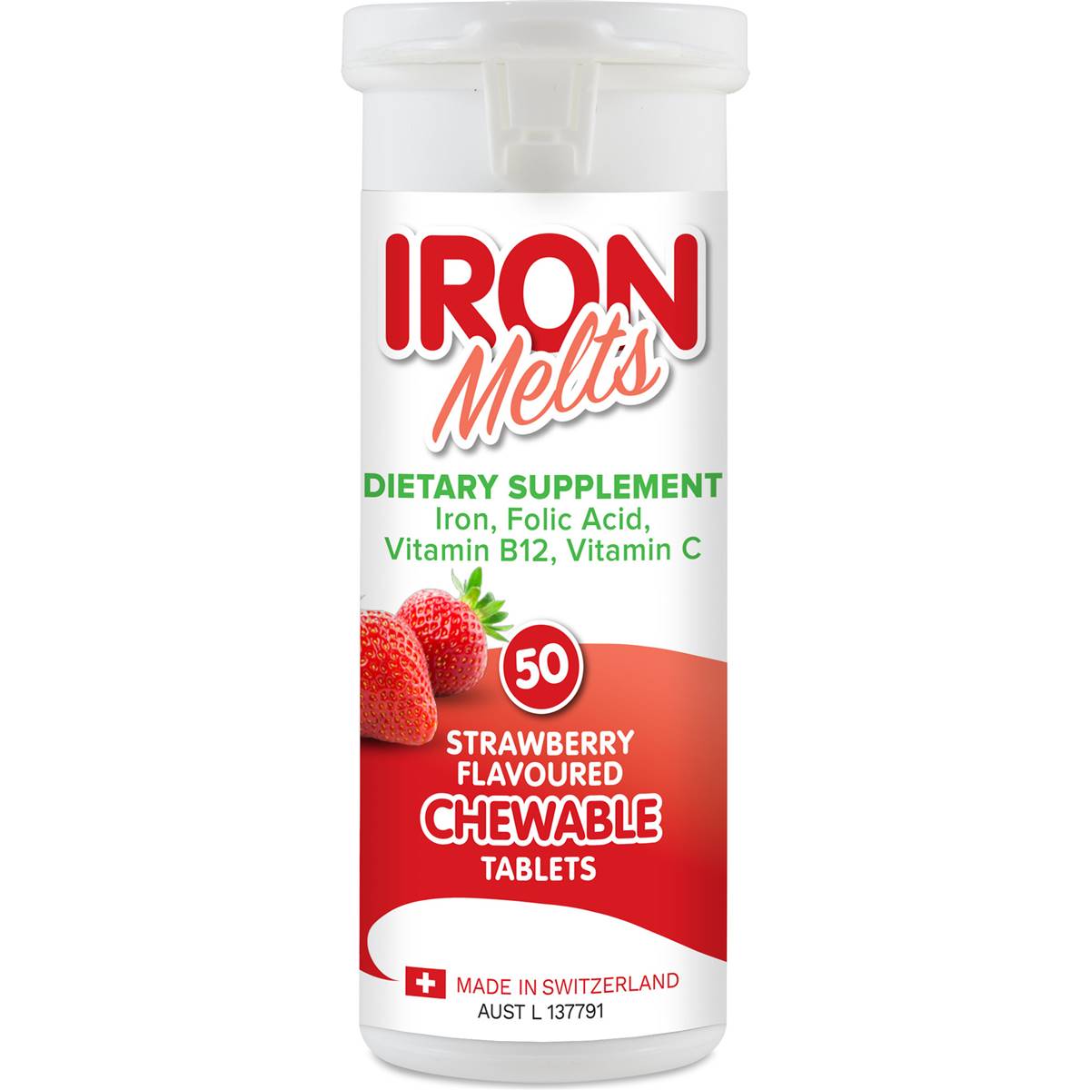 Iron Melts Chewable Tablet 50 Pack