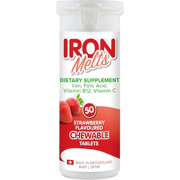 Iron Melts Chewable Tablet 50 pack