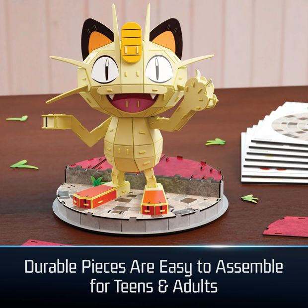 Pokemon Meowth 3D Puzzle Model Kit Puzzle from 4D Build
