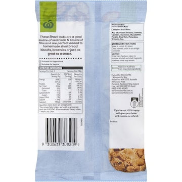 Woolworths Brazil Nuts 150g