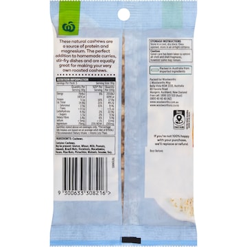 Woolworths Cashews 150g