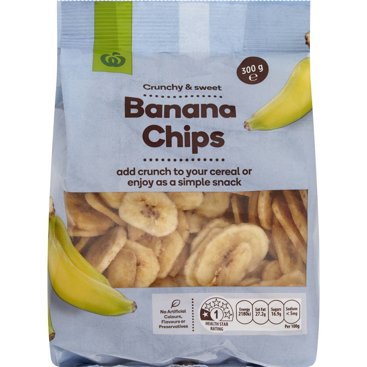 Woolworths Banana Chips 300g
