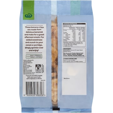 Woolworths Banana Chips 300g