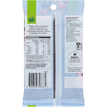 Woolworths Cranberries 150g