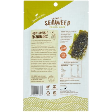 Ceres Organics Seaweed Nori Original Snack 2g x 8 pack