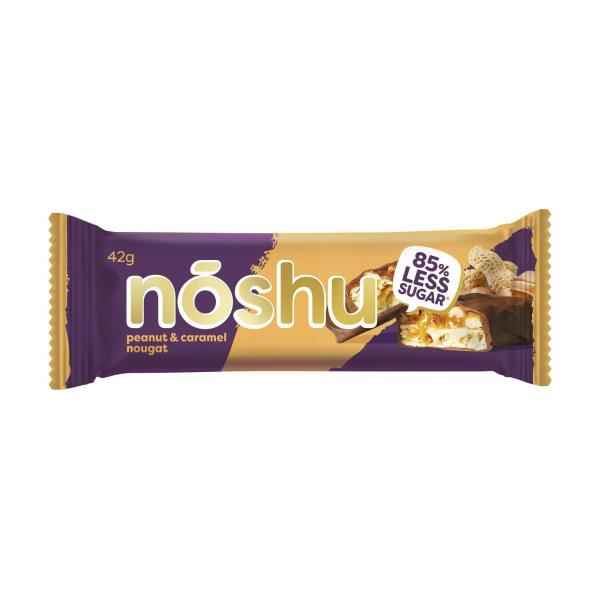 Less Sugar Milk Chocolate Peanut & Caramel Nougat Bar
