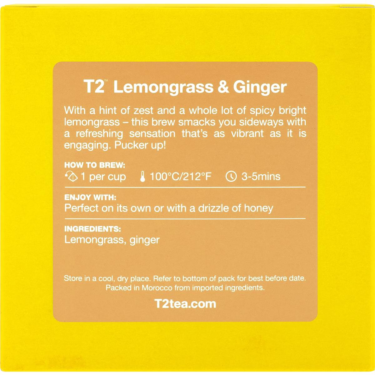 T2 Tea Lemongrass & Ginger Teabag 25 pack