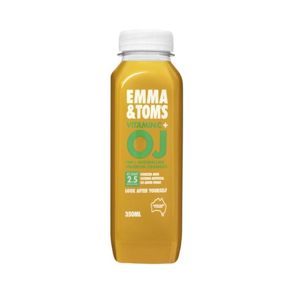 EMMA & TOMS JUICE DRINK:STRAIGHT OJ:.:350 ML