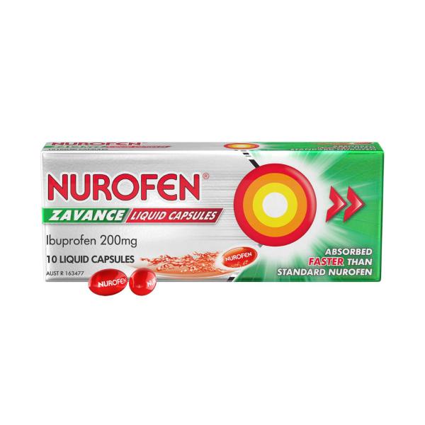 Zavance Ibuprofen 200mg Liquid Capsules