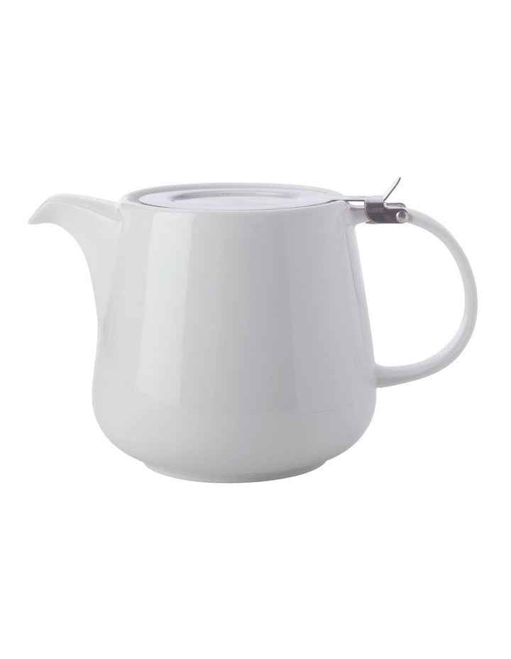 White Basics Teapot with Infuser 600ml Gift Boxed in White