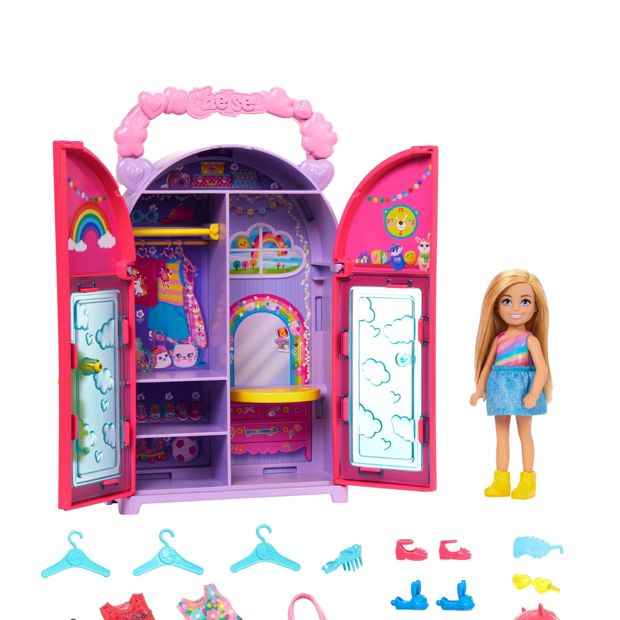 Barbie Chelsea Doll & Closet Toy Playset with Clothes & Accessories