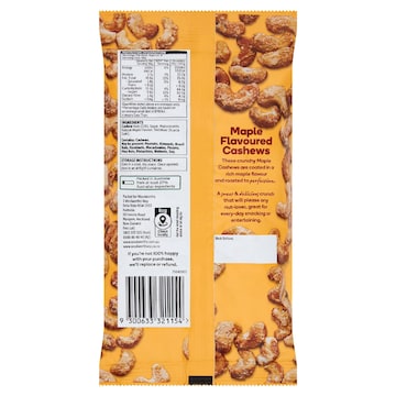 Woolworths Cashews Maple Flavoured 200g