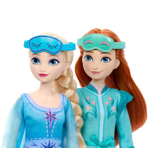 Disney Frozen Slumber Sister Set with Anna & Elsa Fashion Dolls