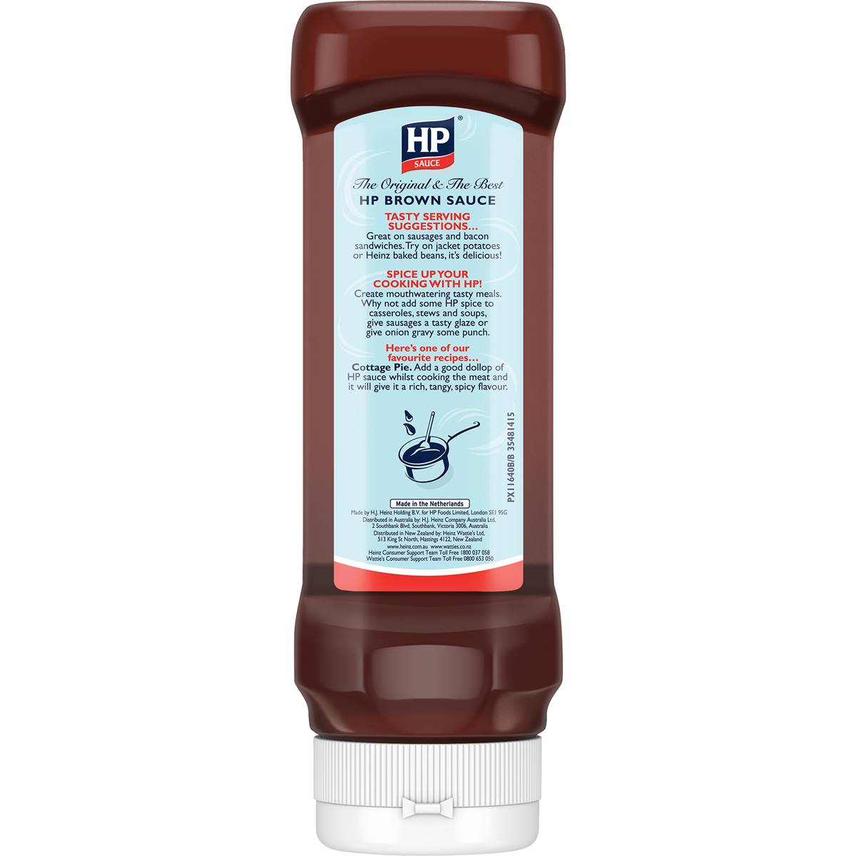 HP Original Barbecue Bbq Sauce 99% Fat Free Brown Sauce 390ml