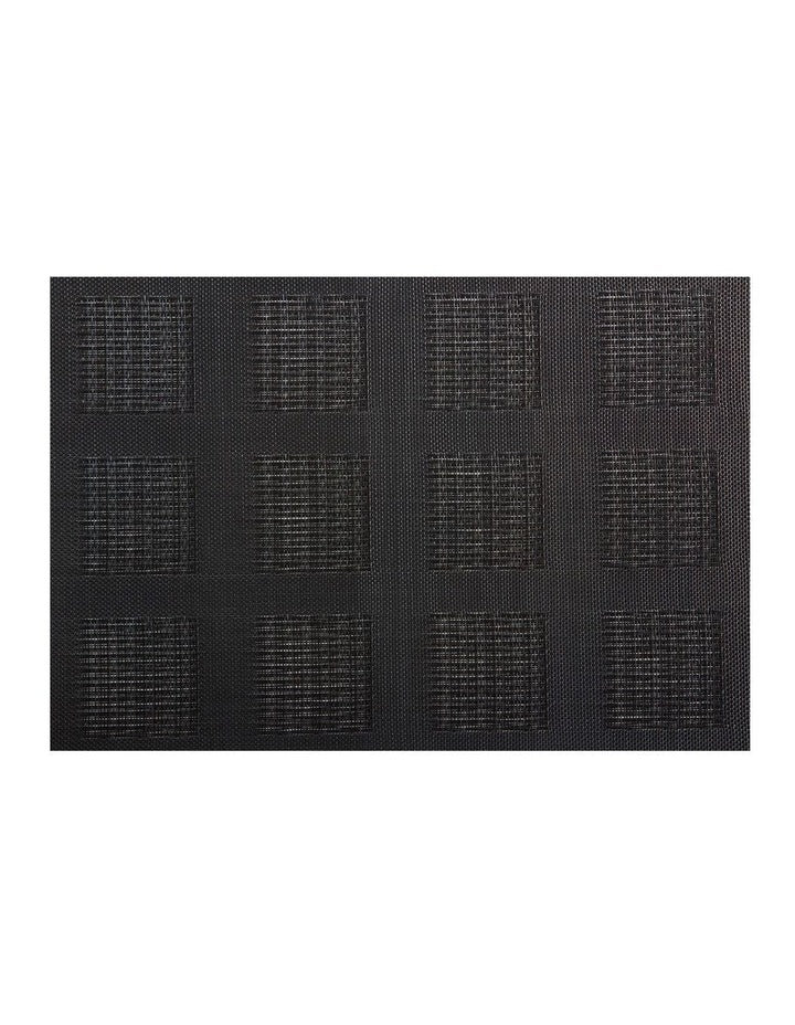Squares Placemat 45x30cm in Black