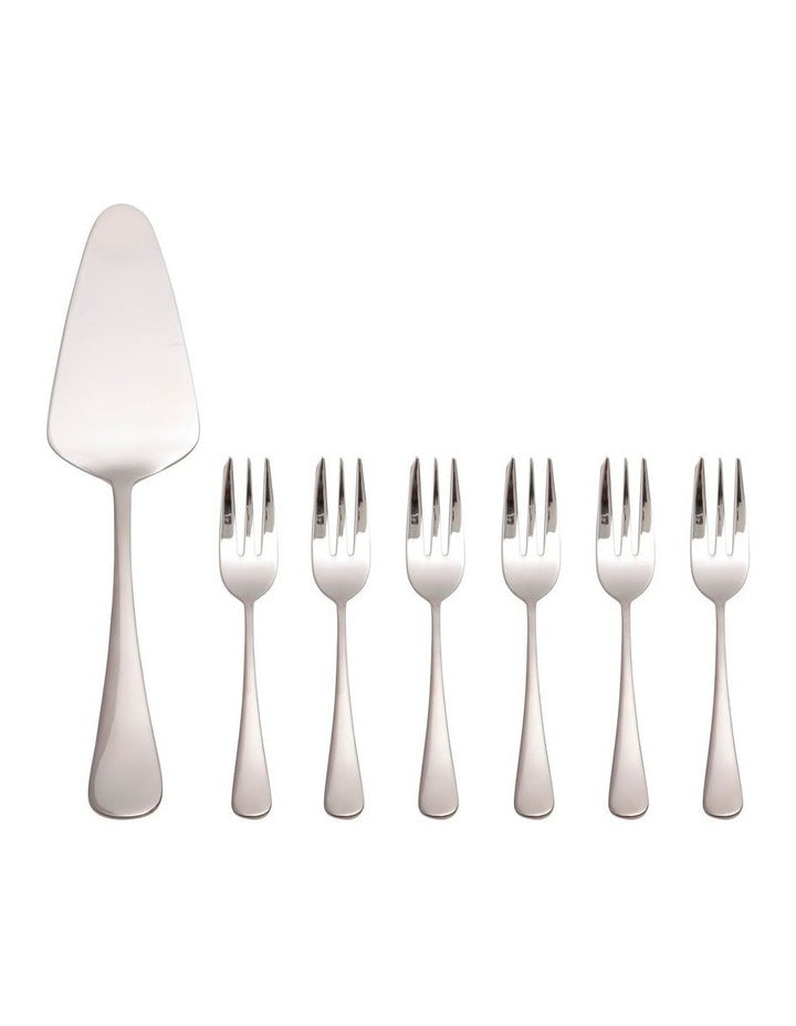 Cosmopolitan Cake Server & Fork Set 7 Piece Gift Boxed