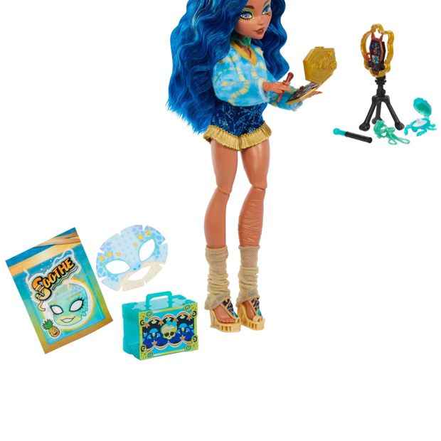 Monster High Self-Scare Secrets Cleo De Nile Fashion Doll With 13 Realistic Accessories