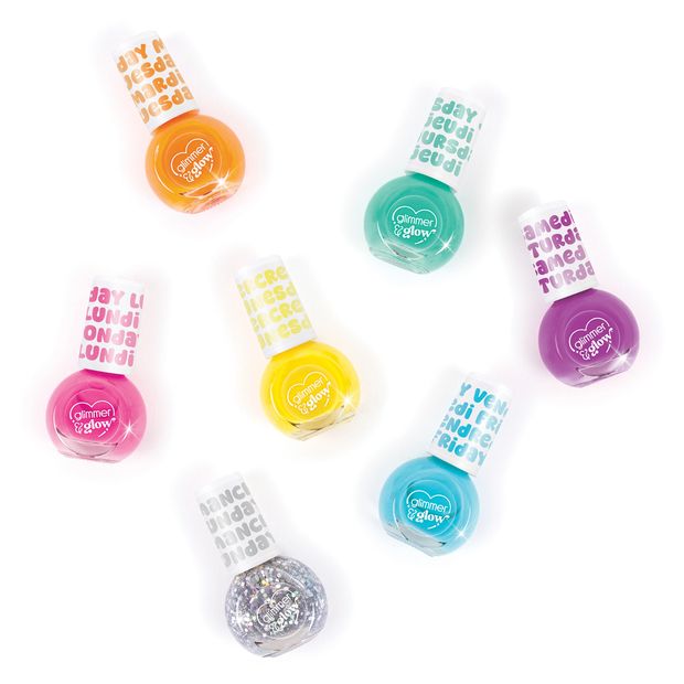 Rainbow Days of the Week Nail Polish