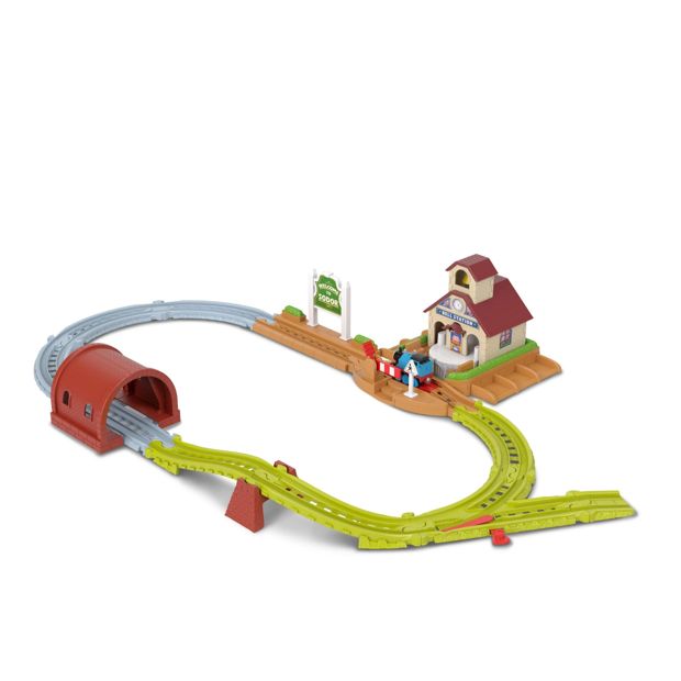 Thomas & Friends Bell Station Train Set with Push-Along Thomas Engine & Track