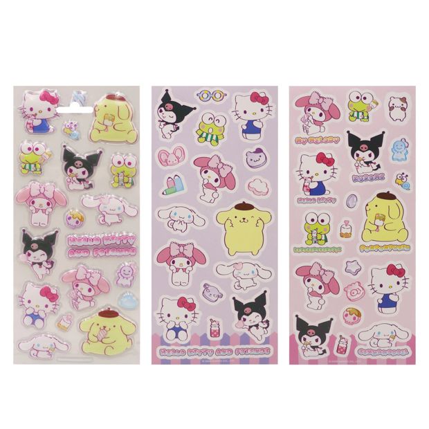 Hello Kitty and Friends Puffy Stickers 3 Pack