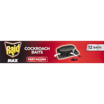 Raid Max Cockroach Baits 12 pack