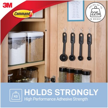 3M Command Utensil Hooks Clear Value 6 pack
