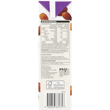 Macro Organic Almond Long Life Milk UHT 1L