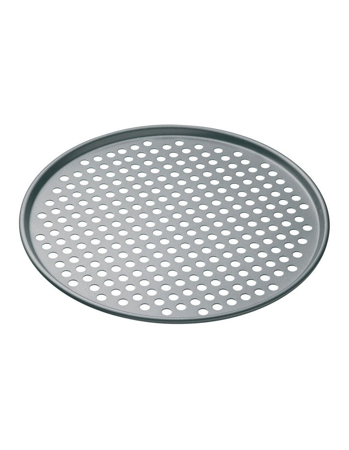 Heavy Base Round Pizza Crisper Carbon 33cm