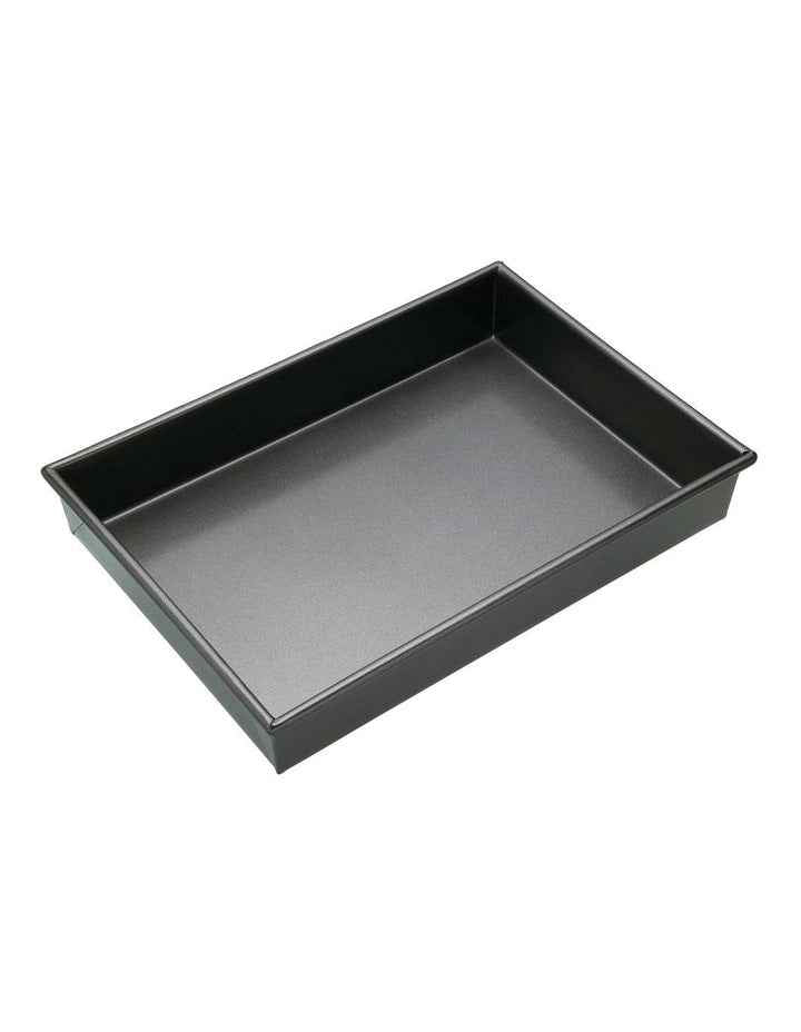 Heavy Base Rectangular Deep Cake Pan Carbon 35x24cm