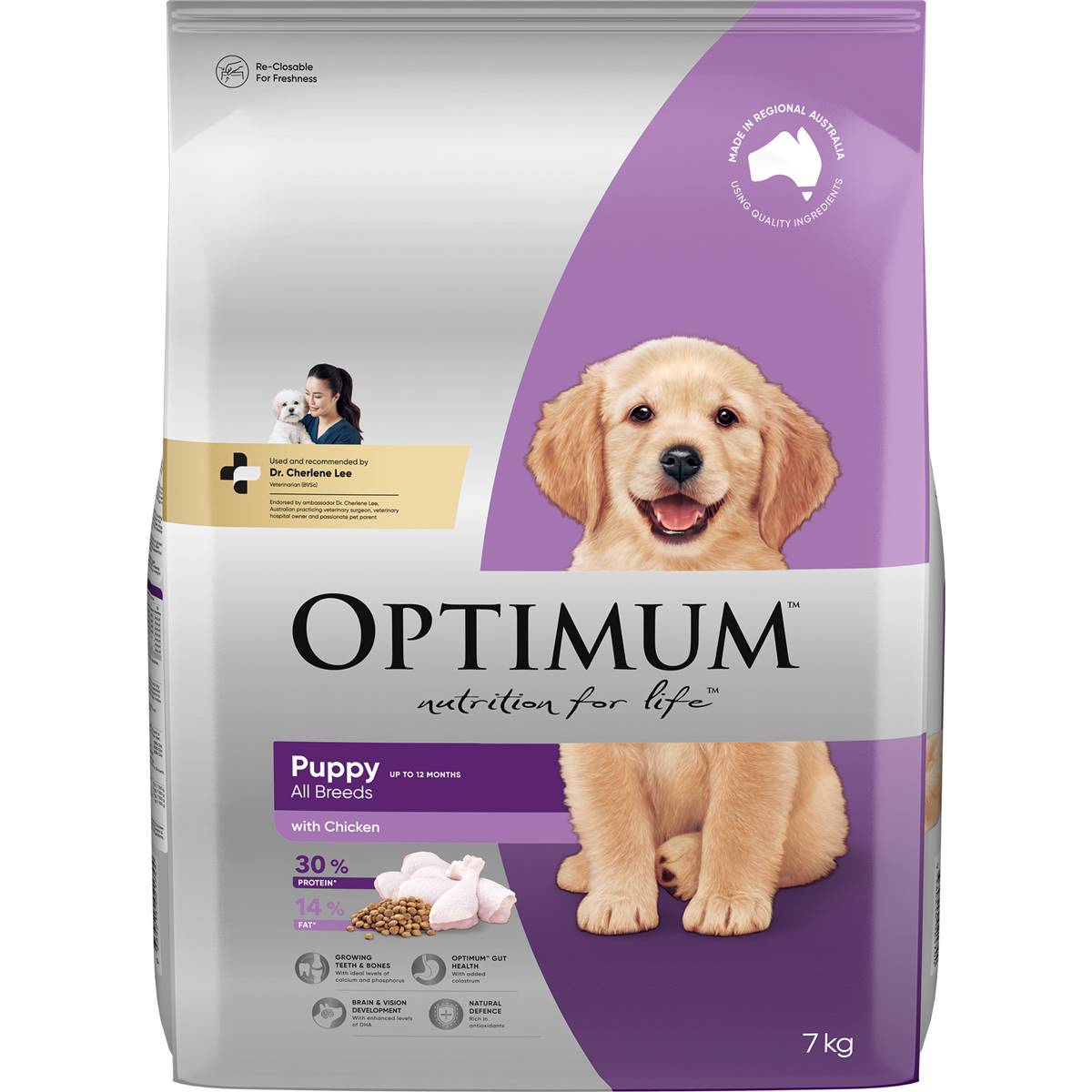 Optimum Puppy With Chicken Dry Dog Food 7kg