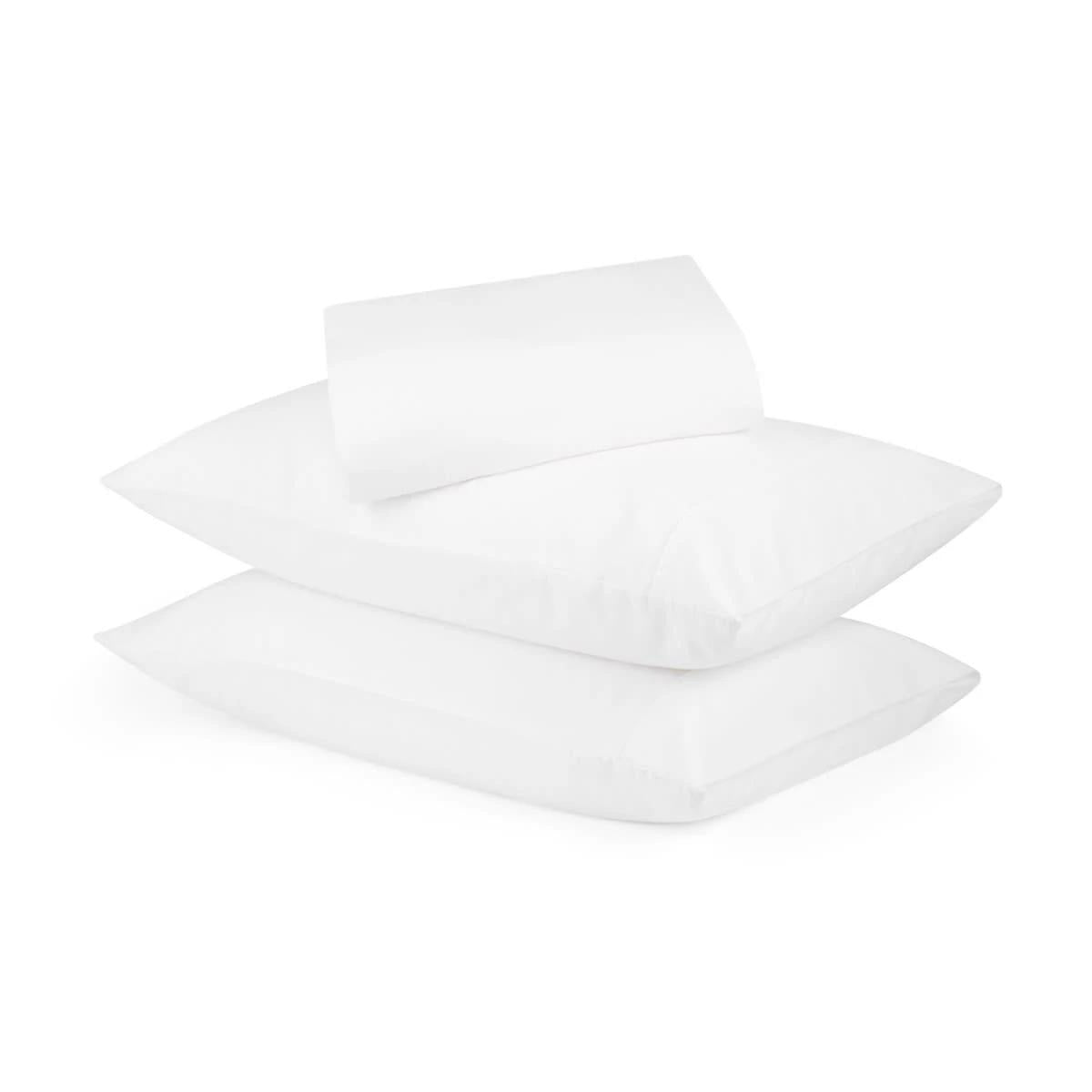 Cotton Linen Sheet Set - Queen Bed, White