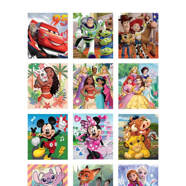 Licensed Puzzle Mega 12 Pack - Assorted