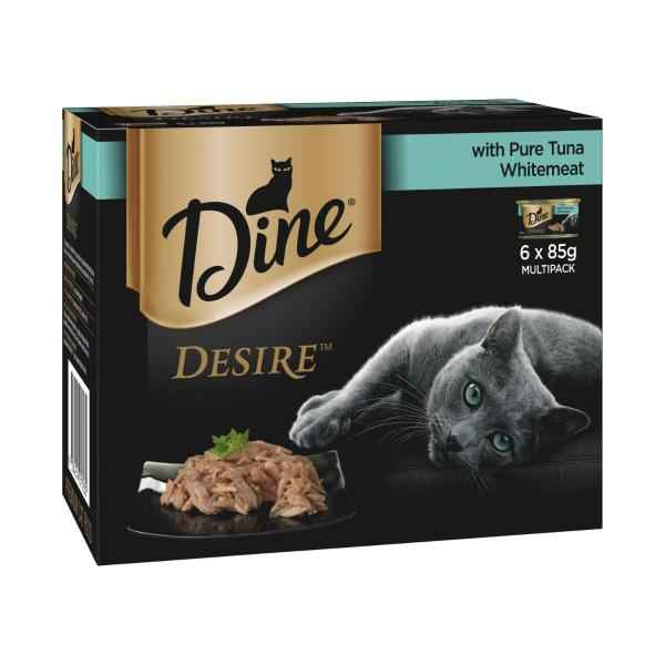 Desire Wet Cat Food Pure Tuna Whitemeat Can 6x85g