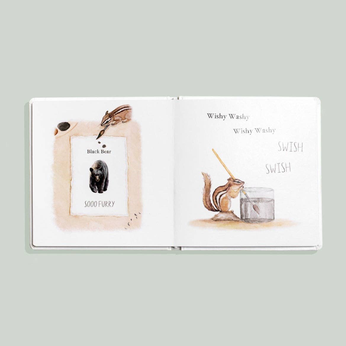 Wishy Washy (Board Book) by Paige Tate A Board Book of First Words and Colors