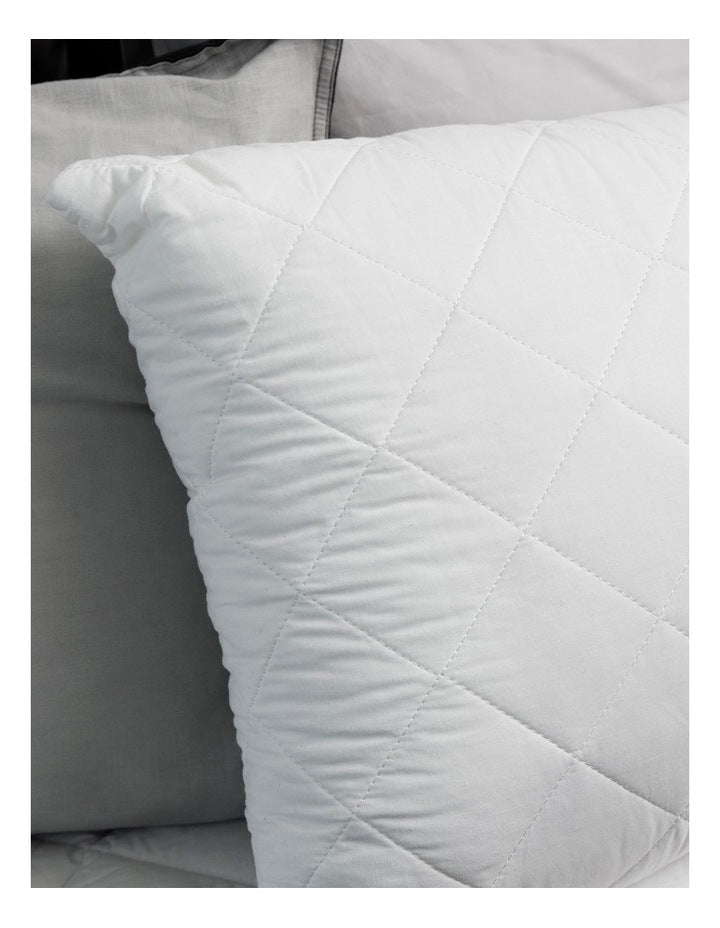 Classic Cool Dry Pillow Protector in White