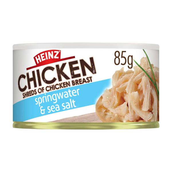 HEINZ CHICKEN :SHREDDED SPRINGWATER AND SEA SALT:.:85 GRAM