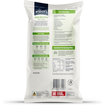 McKenzie's Dried Green Split Peas 500g