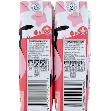 Woolworths Strawberry Milk Poppers 200mL x 6 pack