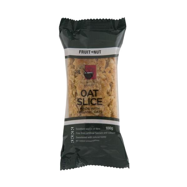 ALL NATURAL BAKERY OAT SLICES:FRUIT NUT:.:100 GRAM