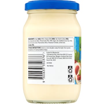 Woolworths Cream Cheese Spread 245g