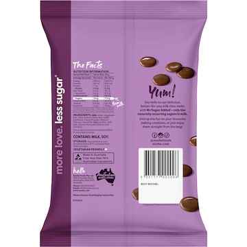 Noshu No Sugar Added Milk Choc Melts 140g