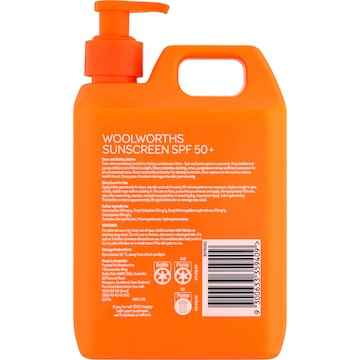 Woolworths SPF 50+ Sunscreen Pump 1L