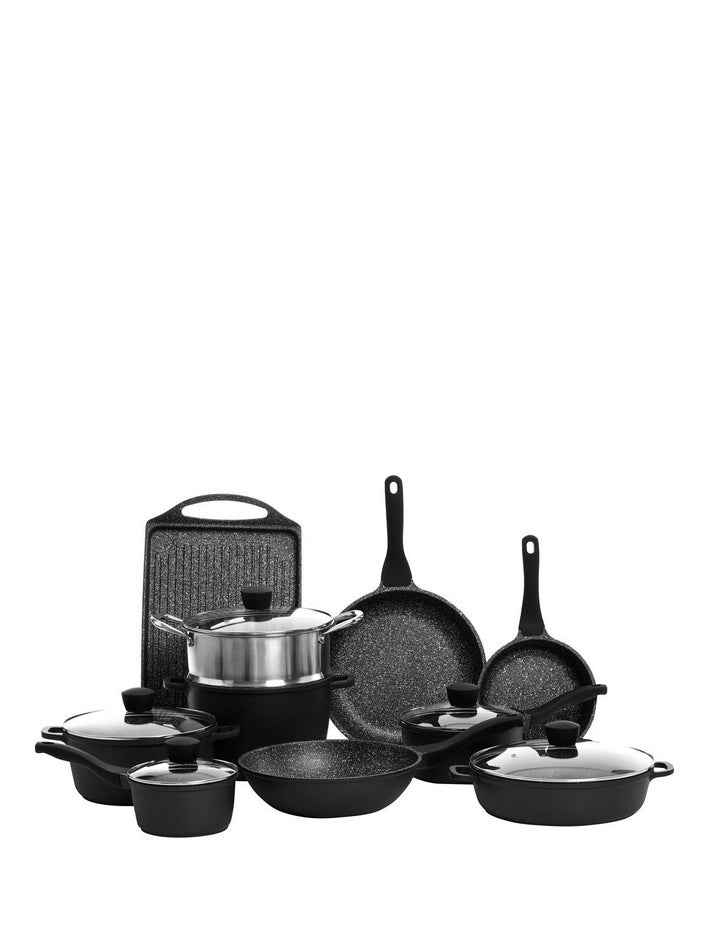 Classic Non-Stick 10 Piece Cookset in Black