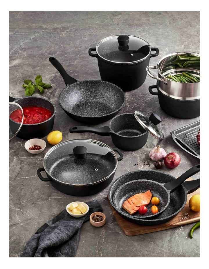 Classic Non-Stick 10 Piece Cookset in Black