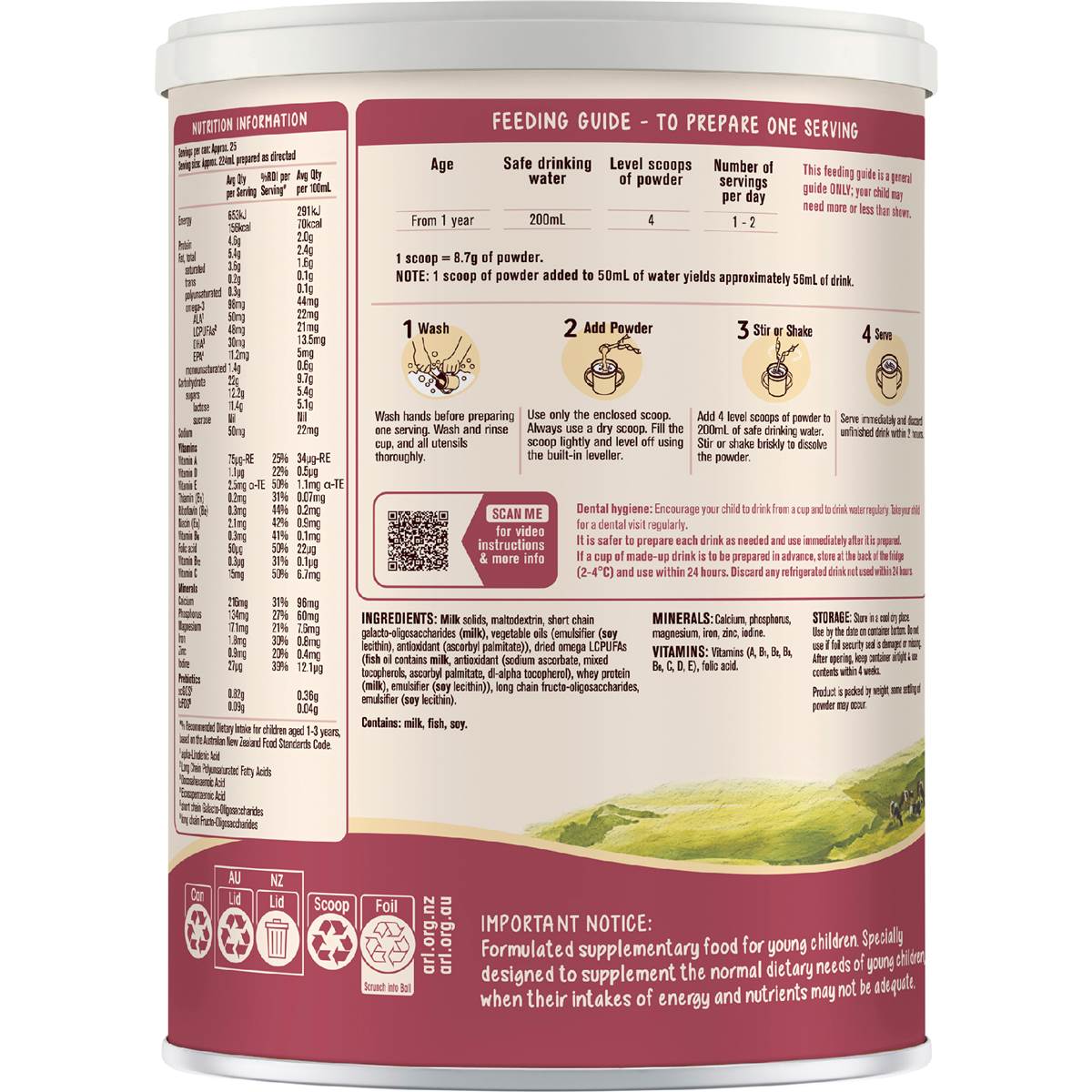 Karicare 3 Toddler Milk Drink Formula From 12+ Months 900g